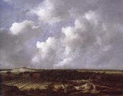 Jacob van Ruisdael View of the Dunes near Bl oemendaal with Bleaching Fields oil painting artist
